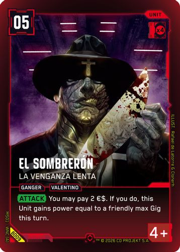 [MS01-WNC[A]-B009](R) El Sombreron - La Venganza Lenta {Beta Ver.} {Foil}