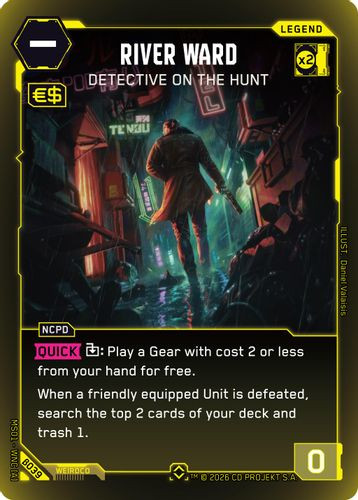 [MS01-WNC[A]-B039](R) River Ward - Detective on the Hunt {Beta Ver.} {Foil}