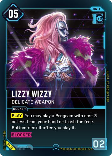 [MS01-WNC[A]-B117](R) Lizzy Wizzy - Delicate Weapon {Beta Ver.} {Foil}