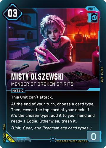 [MS01-WNC[A]-B119](R) Misty Olszewski - Mender of Broken Spirits {Beta Ver.} {Foil}