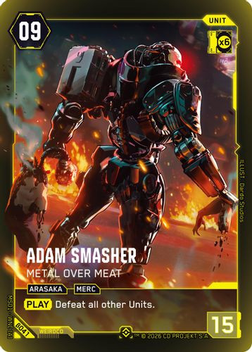 [MS01-WNC[A]-B041](E) Adam Smasher - Metal Over Meat {Beta Ver.} {Foil}