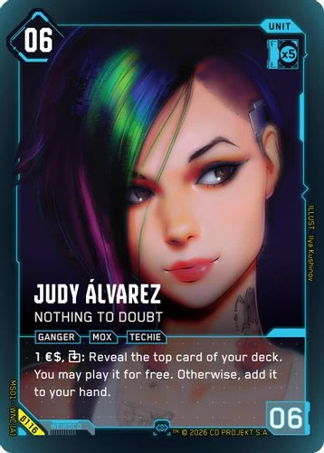 [MS01-WNC[A]-B116](S) Judy Alvarez - Nothing to Doubt {Beta Ver.} {Foil}
