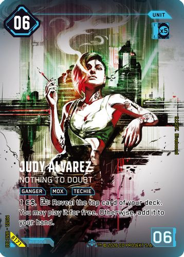 [MS01-WNC[A]-B171](IS) Judy Alvarez - Nothing to Doubt {Iconic} {Beta Ver.} {Foil}