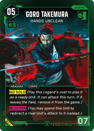 [SD02-EBP[A]-B012](E) Goro Takemura - Hands Unclean {Beta Ver.} {Foil}