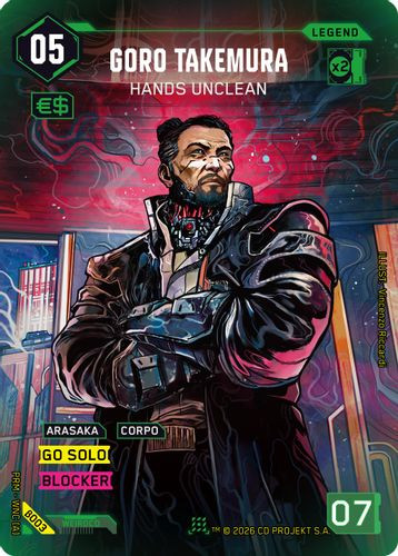 [PRM-WNC[A]-B003](N) Goro Takemura - Hands Unclean {Box Topper WNC - Beta} {Foil}