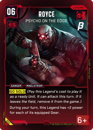 [PRR01-WNC-002](R) Royce - Psycho on the Edge {Pre-Release WNC - Beta} {Foil}