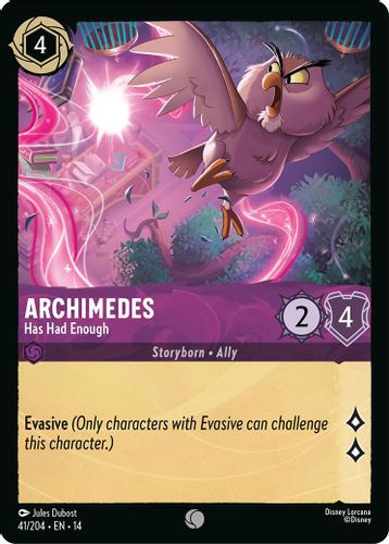 [LOR14-041/204](C) Archimedes - Has Had Enough