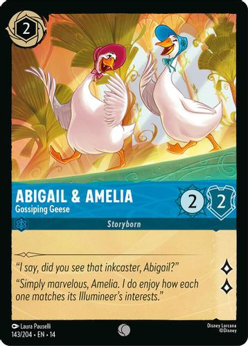 [LOR14-143/204](C) Abigail & Amelia - Gossiping Geese (Foil)