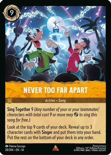 [LOR14-028/204](R) Never Too Far Apart