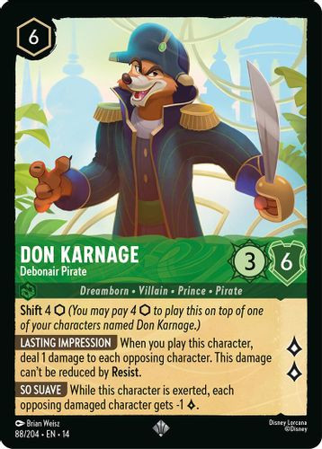 [LOR14-088/204](SR) Don Karnage - Debonair Pirate