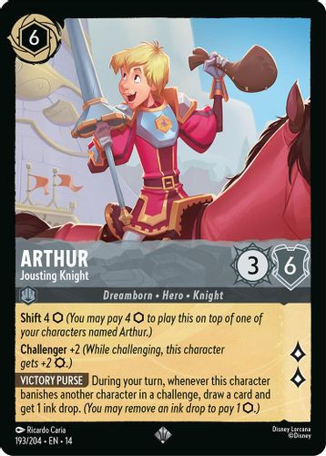 [LOR14-193/204](SR) Arthur - Jousting Knight