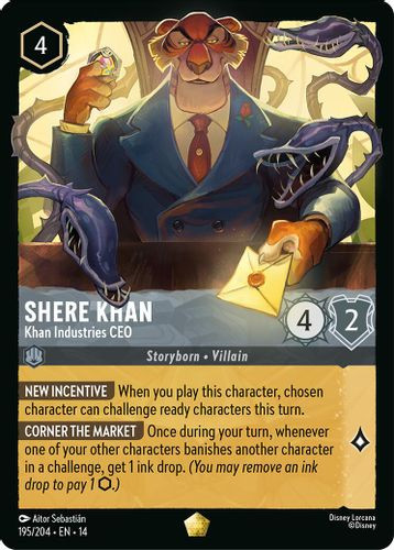 [LOR14-195/204](L) Shere Khan - Khan Industries CEO (Foil)