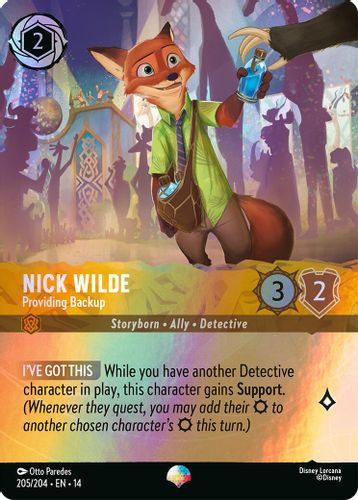 [LOR14-205/204](EP) Nick Wilde - Providing Backup (Foil)
