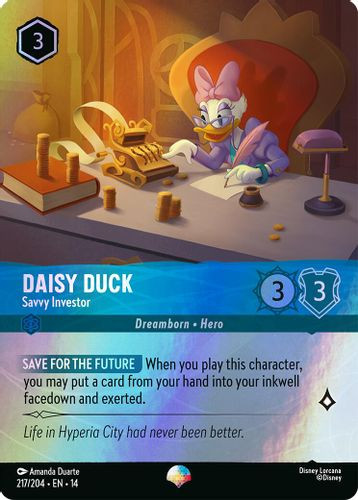 [LOR14-217/204](EP) Daisy Duck - Savvy Investor (Foil)
