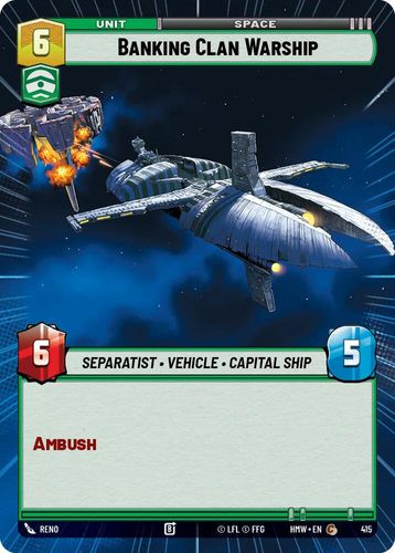 [09-HWL-EN-0415](C) Banking Clan Warship (Hyperspace)