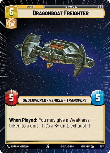 [09-HWL-EN-0503](C) Dragonboat Freighter (Hyperspace)