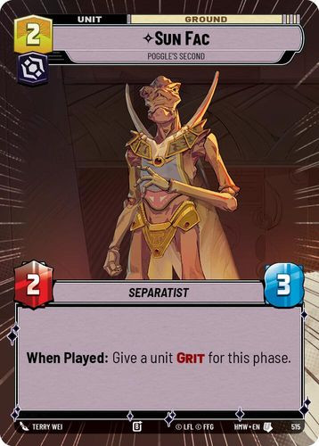 [09-HWL-EN-0515](U) Sun Fac - Poggle's Second (Hyperspace)