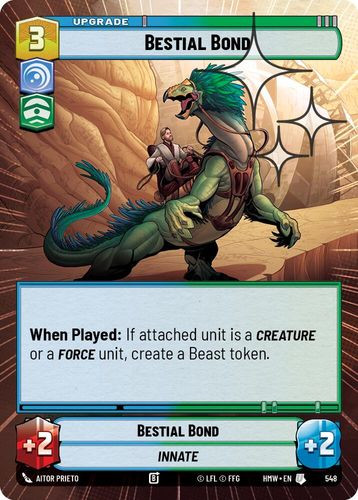 [09-HWL-EN-0548](U) Bestial Bond (Hyperspace) (Foil)