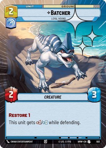 [09-HWL-EN-0593](U) Batcher - Loyal Hound (Hyperspace) (Foil)