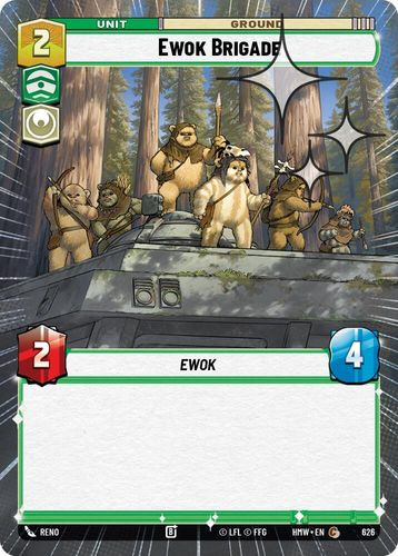 [09-HWL-EN-0626](C) Ewok Brigade (Hyperspace) (Foil)