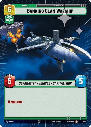 [09-HWL-EN-0653](C) Banking Clan Warship (Hyperspace) (Foil)