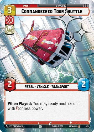 [09-HWL-EN-0675](C) Commandeered Tour Shuttle (Hyperspace) (Foil)