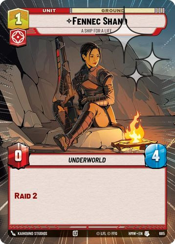 [09-HWL-EN-0685](U) Fennec Shand - A Ship For A Life (Hyperspace) (Foil)