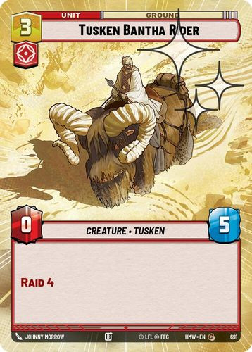 [09-HWL-EN-0691](C) Tusken Bantha Rider (Hyperspace) (Foil)