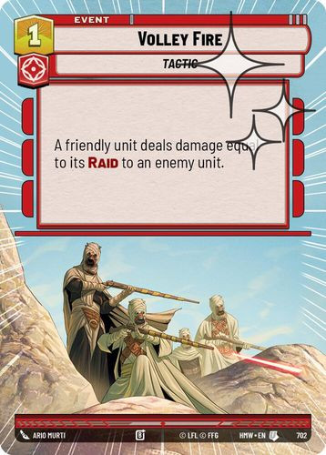 [09-HWL-EN-0702](U) Volley Fire (Hyperspace) (Foil)