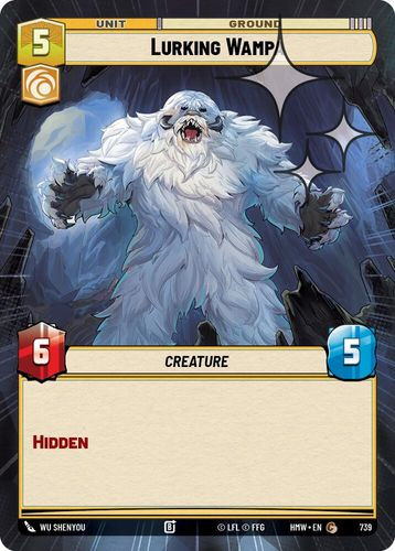 [09-HWL-EN-0739](C) Lurking Wampa (Hyperspace) (Foil)