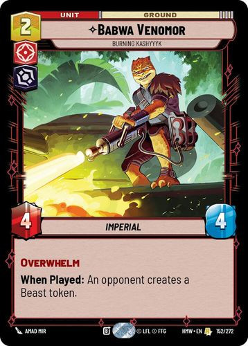 [09-HWL-EN-0152](R) Babwa Venomor - Burning Kashyyyk