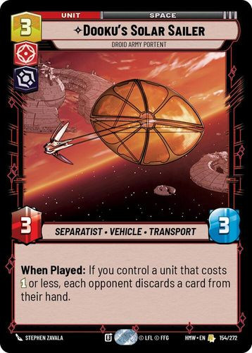 [09-HWL-EN-0154](R) Dooku's Solar Sailer - Droid Army Portent