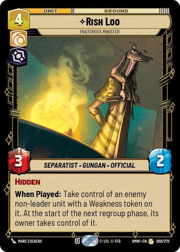 [09-HWL-EN-0200](R) Rish Loo - Traitorous Minister