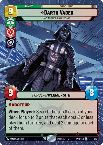 [09-HWL-EN-0315](L) Darth Vader - Any Methods Necessary (Hyperspace)