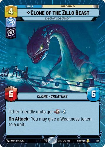 [09-HWL-EN-0337](R) Clone of the Zillo Beast - Emperor's Experiment (Hyperspace)