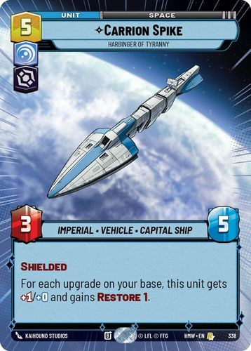 [09-HWL-EN-0338](R) Carrion Spike - Harbinger of Tyranny (Hyperspace)