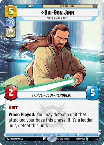 [09-HWL-EN-0350](L) Qui-Gon Jinn - We'll Handle This (Hyperspace)