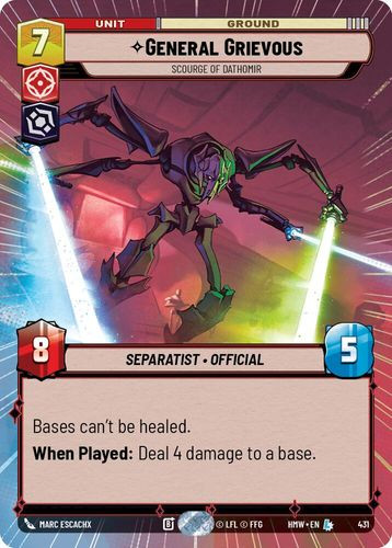 [09-HWL-EN-0431](L) General Grievous - Scourge of Dathomir (Hyperspace)