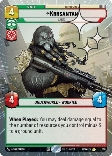 [09-HWL-EN-0556](R) Krrsantan - Santo (Hyperspace) (Foil)