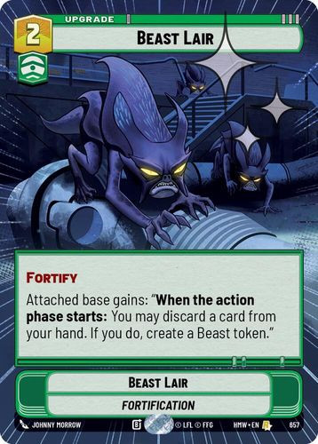 [09-HWL-EN-0657](R) Beast Lair (Hyperspace) (Foil)