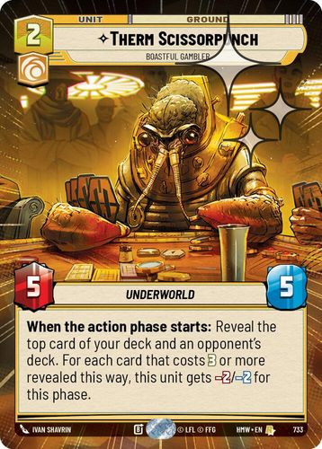 [09-HWL-EN-0733](R) Therm Scissorpunch - Boastful Gambler (Hyperspace) (Foil)