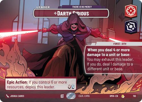 [09-HWL-EN-0793](R) Darth Sidious - There Is No Mercy (Showcase) (Foil)