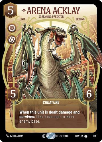 [09-HWL-EN-0815](U) Arena Acklay - Screaming Predator (Prestige)