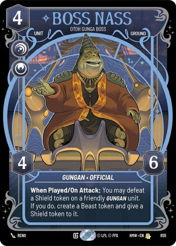 [09-HWL-EN-0855](R) Boss Nass - Otoh Gunga Boss (Prestige) (Foil)
