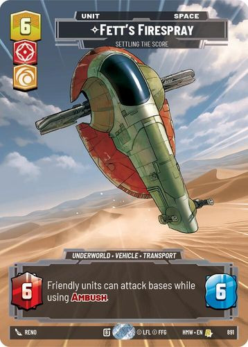 [09-HWL-EN-0891](R) Fett's Firespray - Settling the Score (Prestige) (Foil)