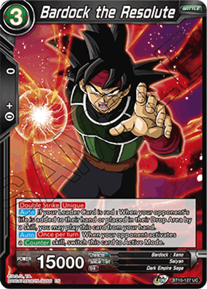 BT10-127UC Bardock the Resolute Foil (2nd ed)