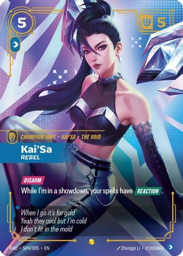 |RB05|[RAD-SP4/005](AA) Kai'Sa, Rebel {SP} {Foil}