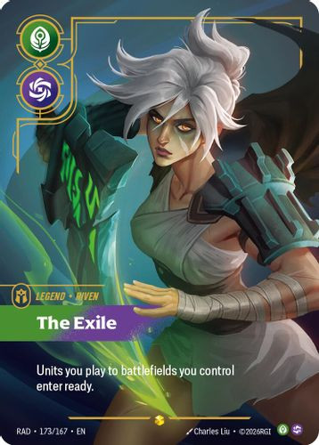 |RB05|[RAD-173/167](ON) Riven, The Exile {Foil}