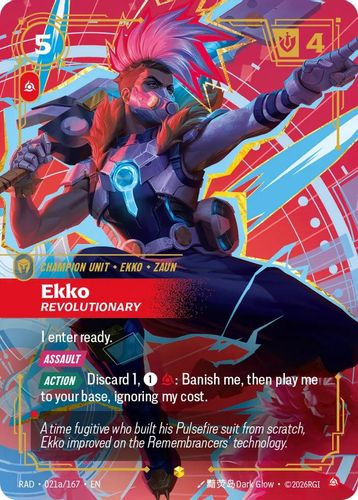 |RB05|[RAD-021a/167](AA) Ekko, Revolutionary {Alt Art} {Foil}