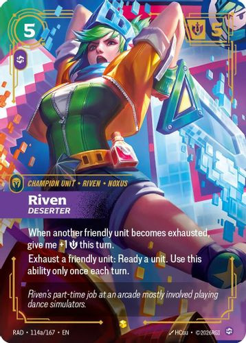 |RB05|[RAD-114a/167](AA) Riven, Deserter {Alt Art} {Foil}